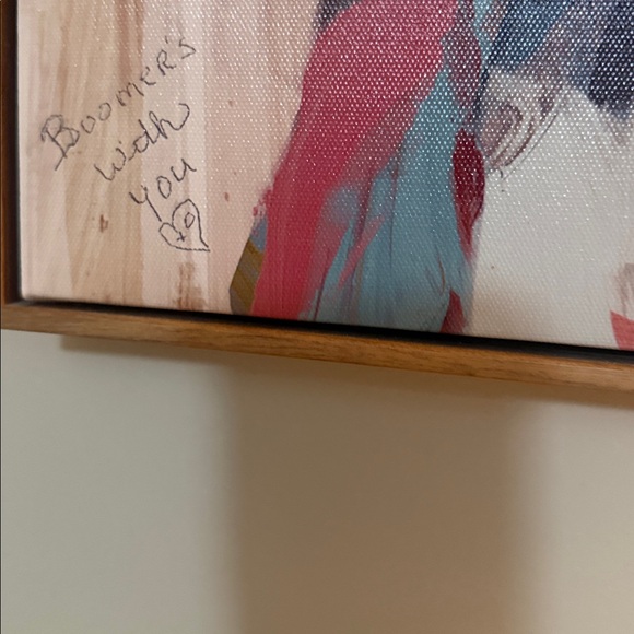 Colorful Dog Portrait Wall Art - Glasses Accent - Picture 2 of 5